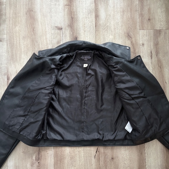 Biker Jacket, Riverdale, Southside Serpents, Faux Leather, Embroidered, Size S - Picture 11 of 14